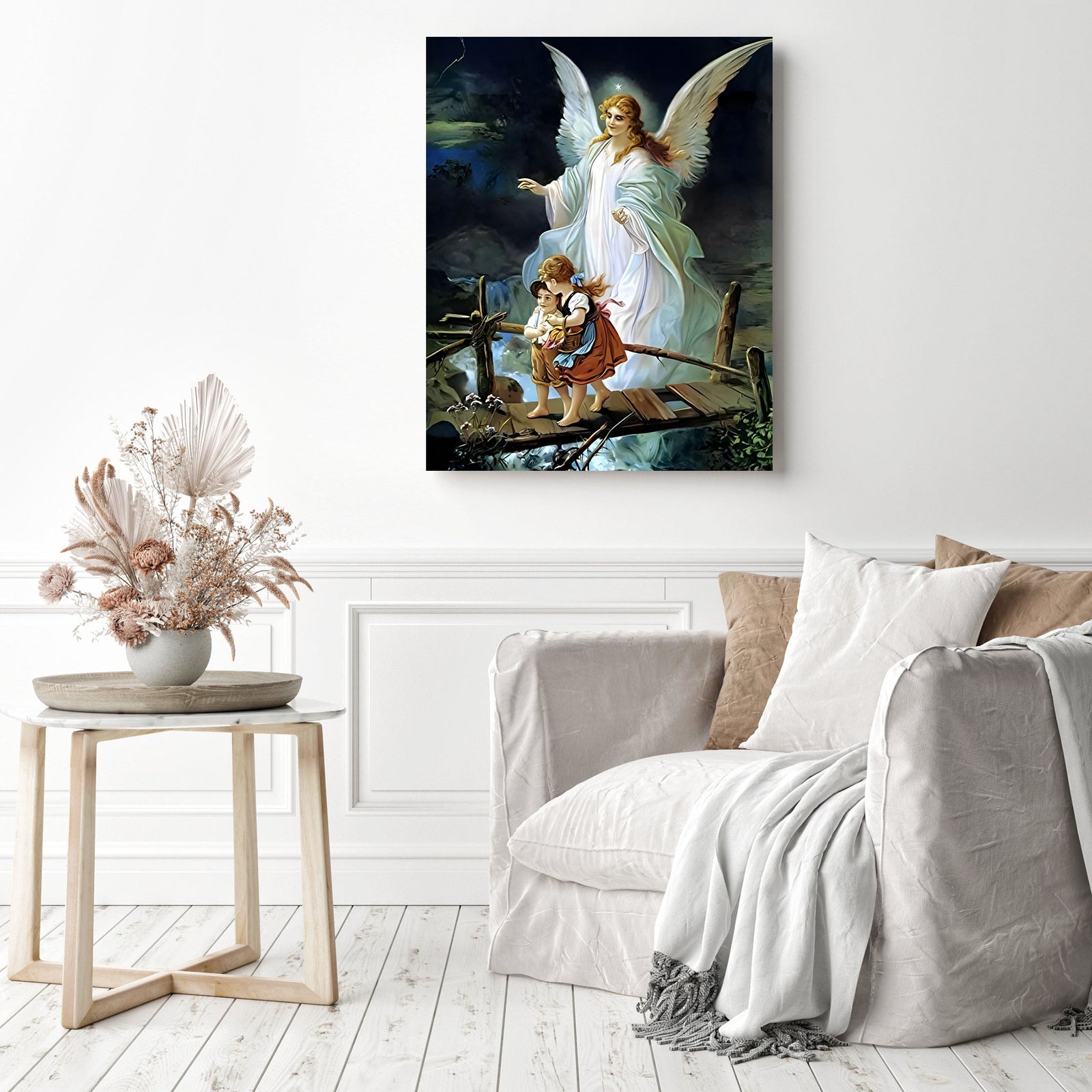 Guardian Angel | Diamond Painting Displayed as Home Decor