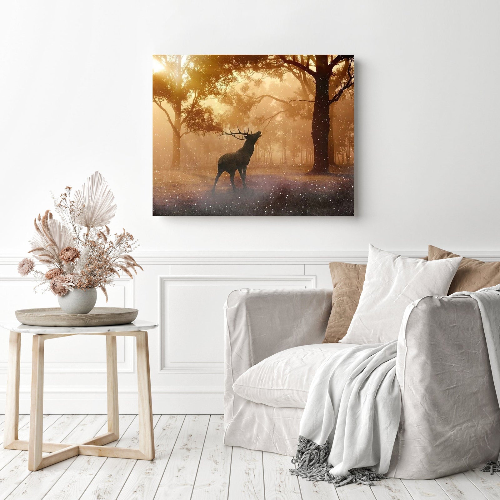 Silent Forest | Diamond Painting Displayed as Home Decor