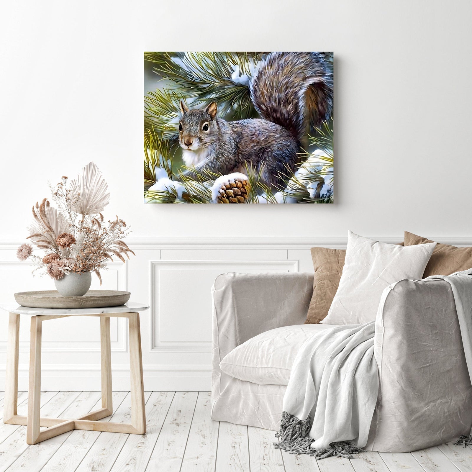 Looking for a Nut | Diamond Painting Displayed as Home Decor