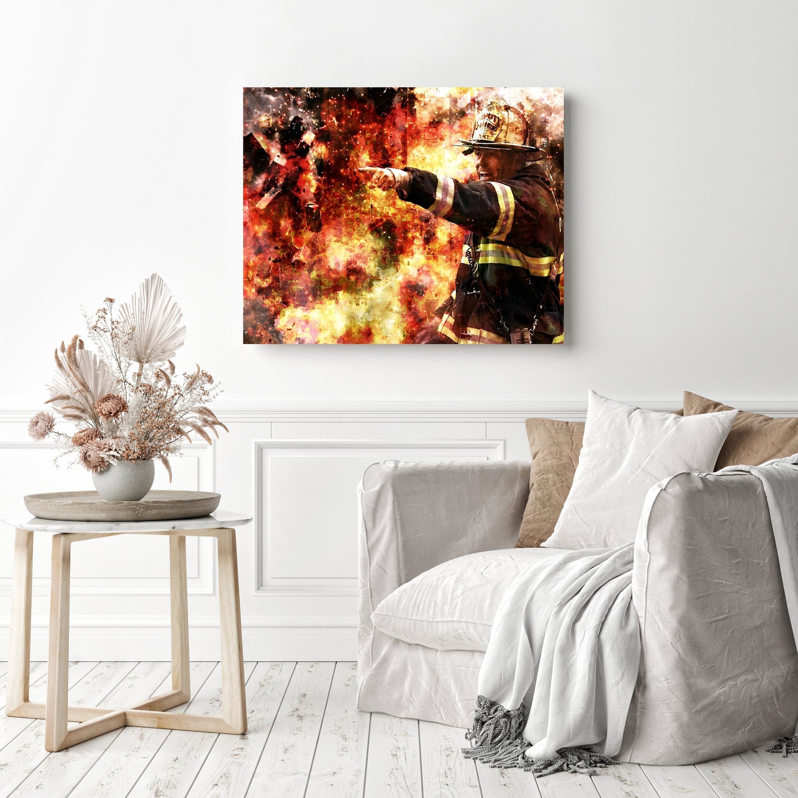 Bravest | Diamond Painting Displayed as Home Decor