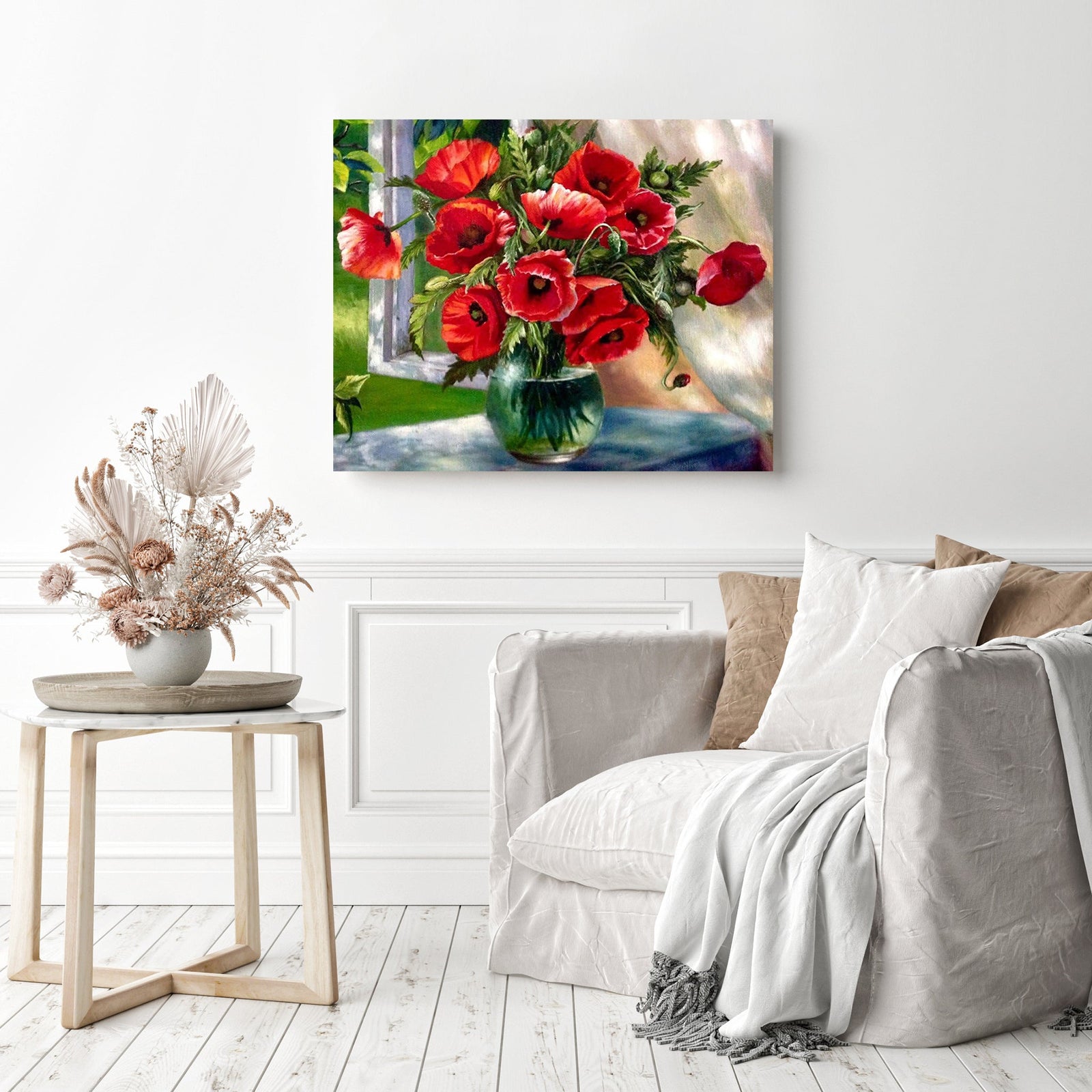 Almost Wilting | Diamond Painting Displayed as Home Decor