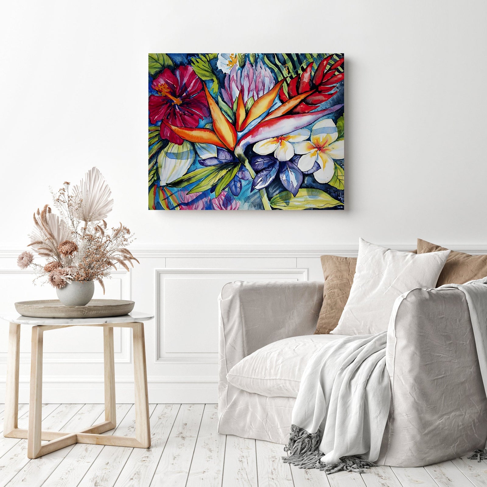 Bird of Paradiselynne Haines | Diamond Painting Displayed as Home Decor