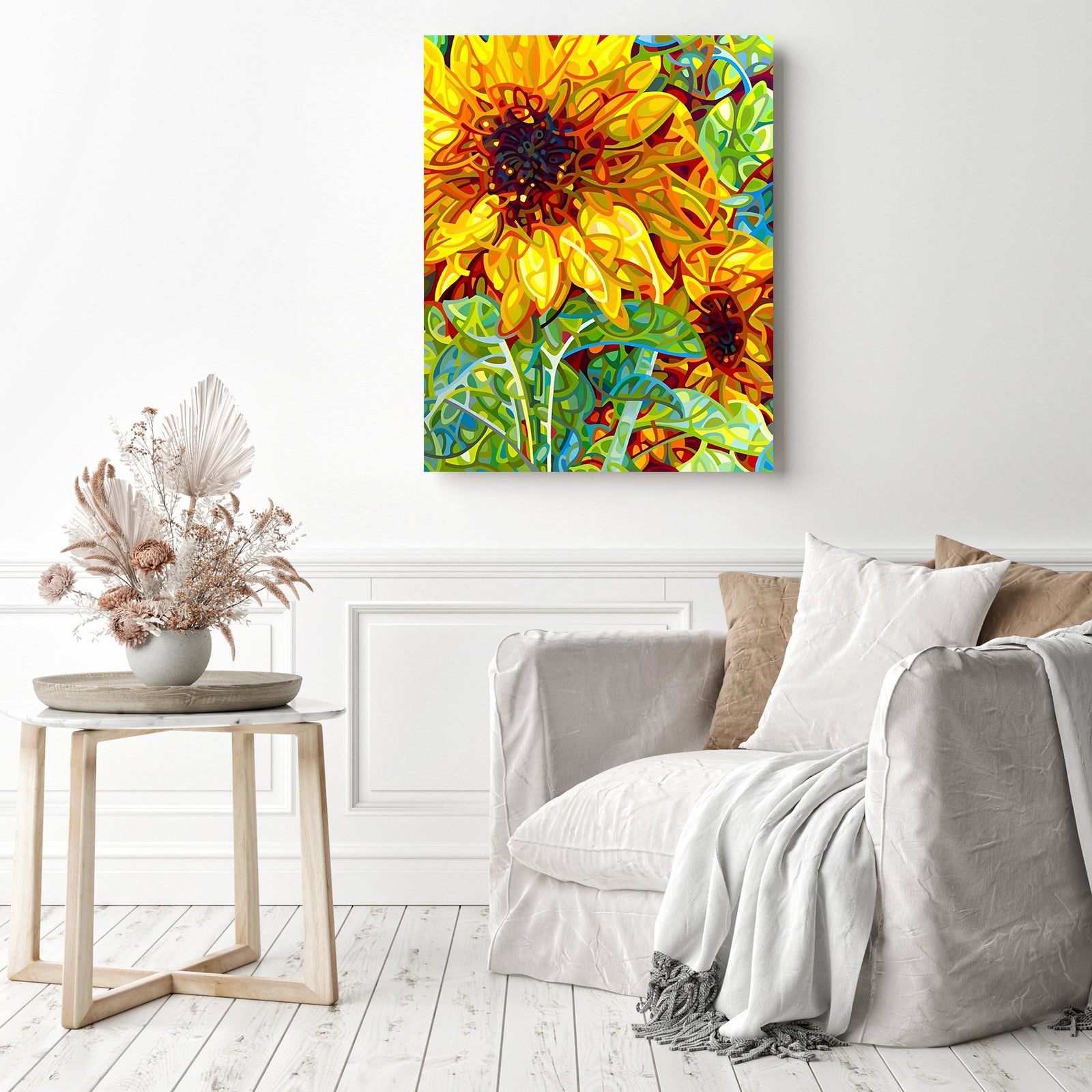 Summer in the Garden | Diamond Painting Displayed as Home Decor