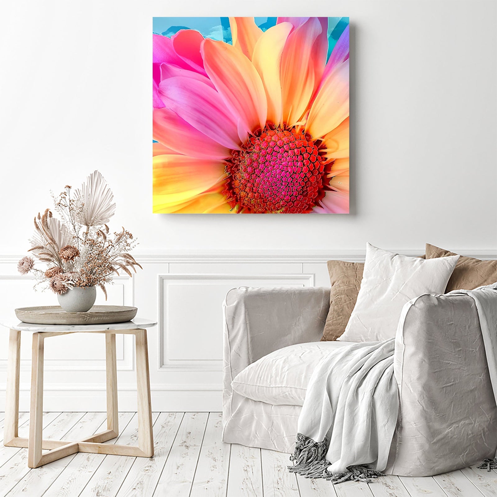 Gerbera Flower | Diamond Painting Displayed as Home Decor