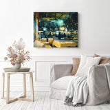 Cozy Restaurant | Diamond Painting Displayed as Home Decor