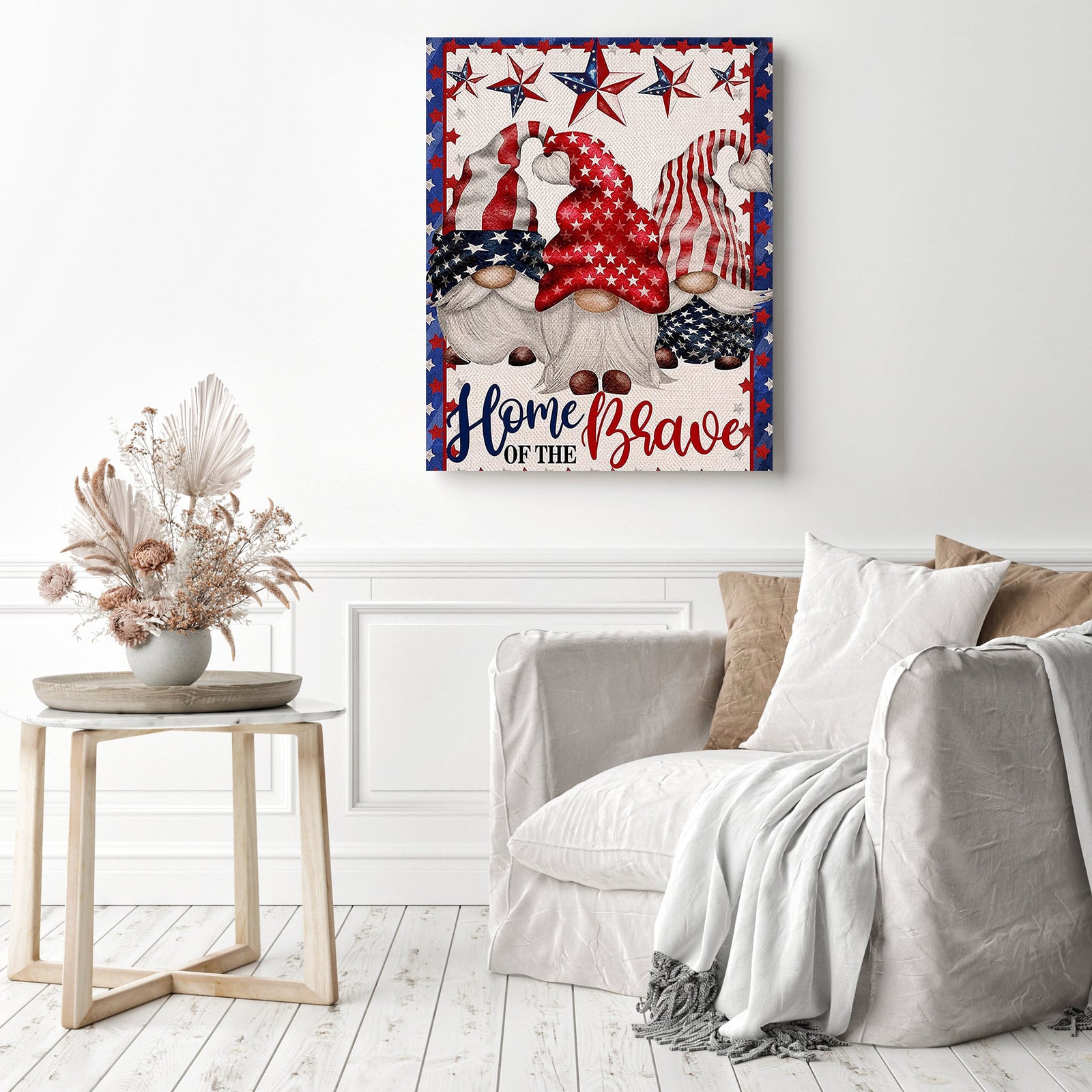 Gnomes | Diamond Painting Displayed as Home Decor