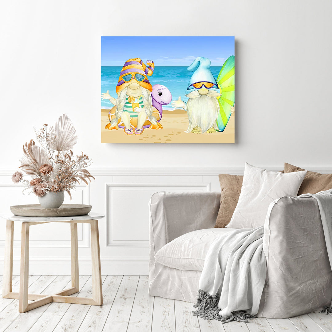 Summer Gnome Beach | Diamond Painting