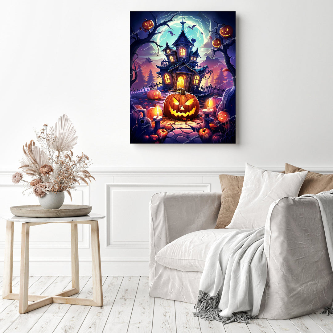 Haunted Pumpkin Manor | Diamond Painting