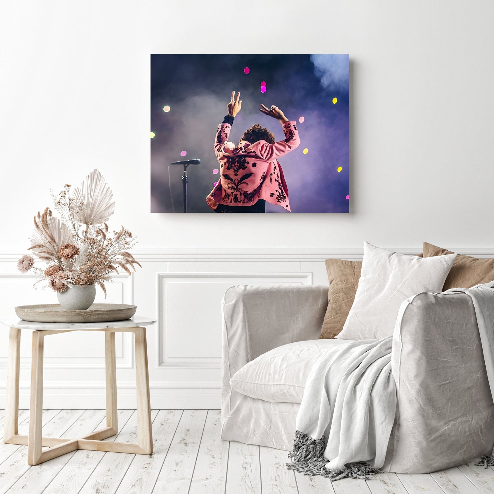 Harry Styles Concert | Diamond Painting Displayed as Home Decor