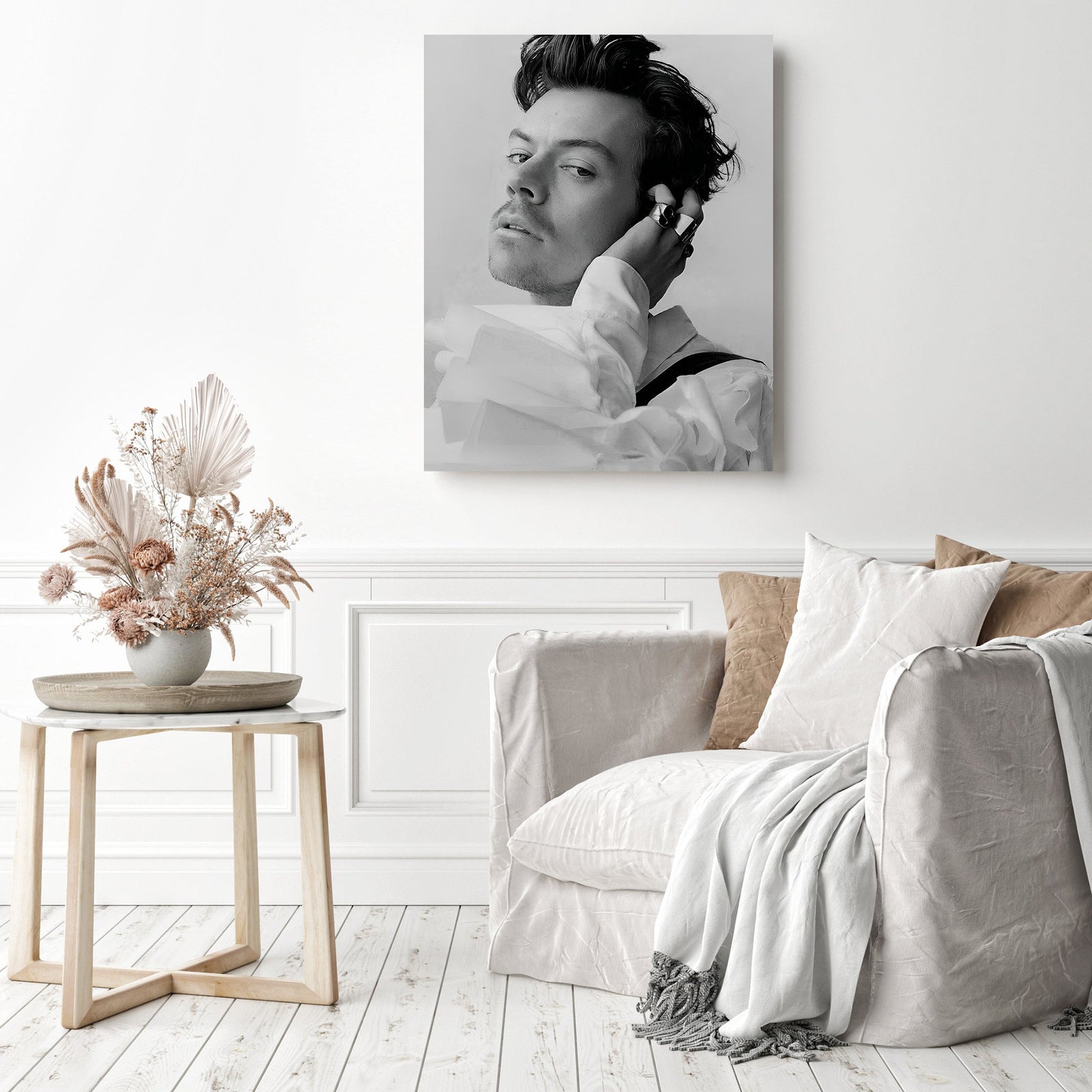 Harry Styles Guardian Weekend | Diamond Painting Displayed as Home Decor