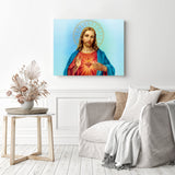Jesus | Diamond Painting Displayed as Home Decor