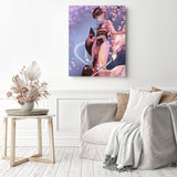 Ryougi Shiki Kimono | Diamond Painting Displayed as Home Decor