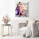 Yukata Anime | Diamond Painting Displayed as Home Decor