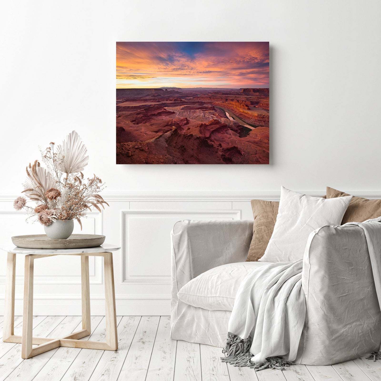 Sunrise over Dead Horse Point | Diamond Painting Displayed as Home Decor