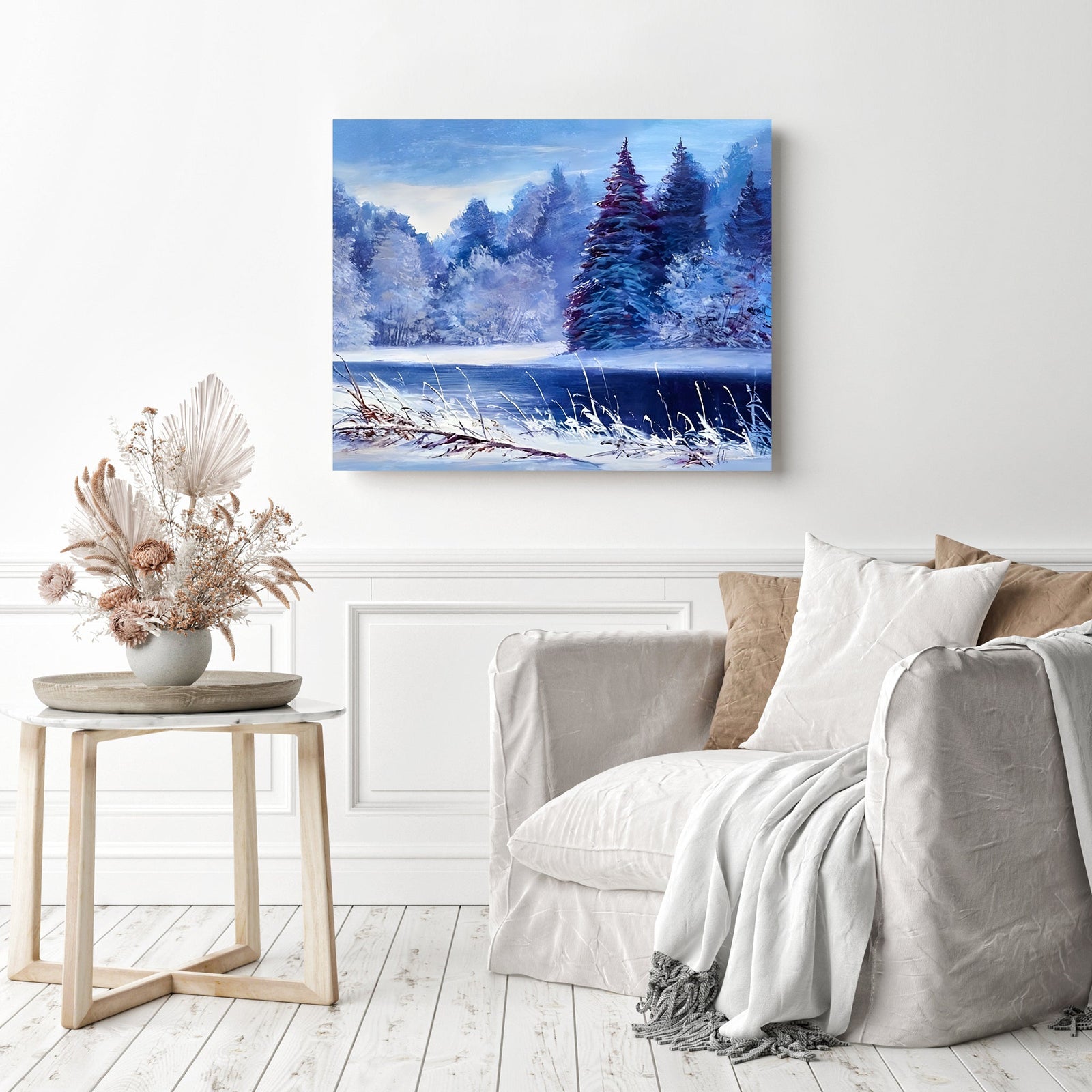 Cold Morning | Diamond Painting Displayed as Home Decor