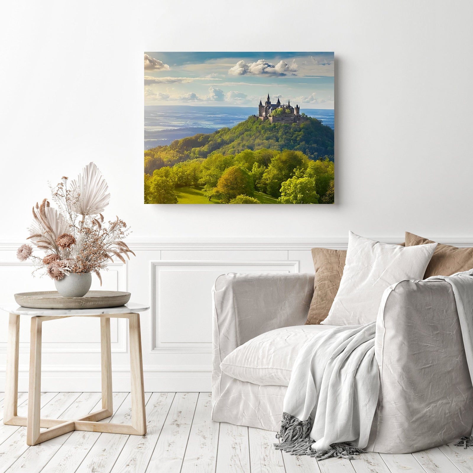 Hohenzollern Castle | Diamond Painting Displayed as Home Decor