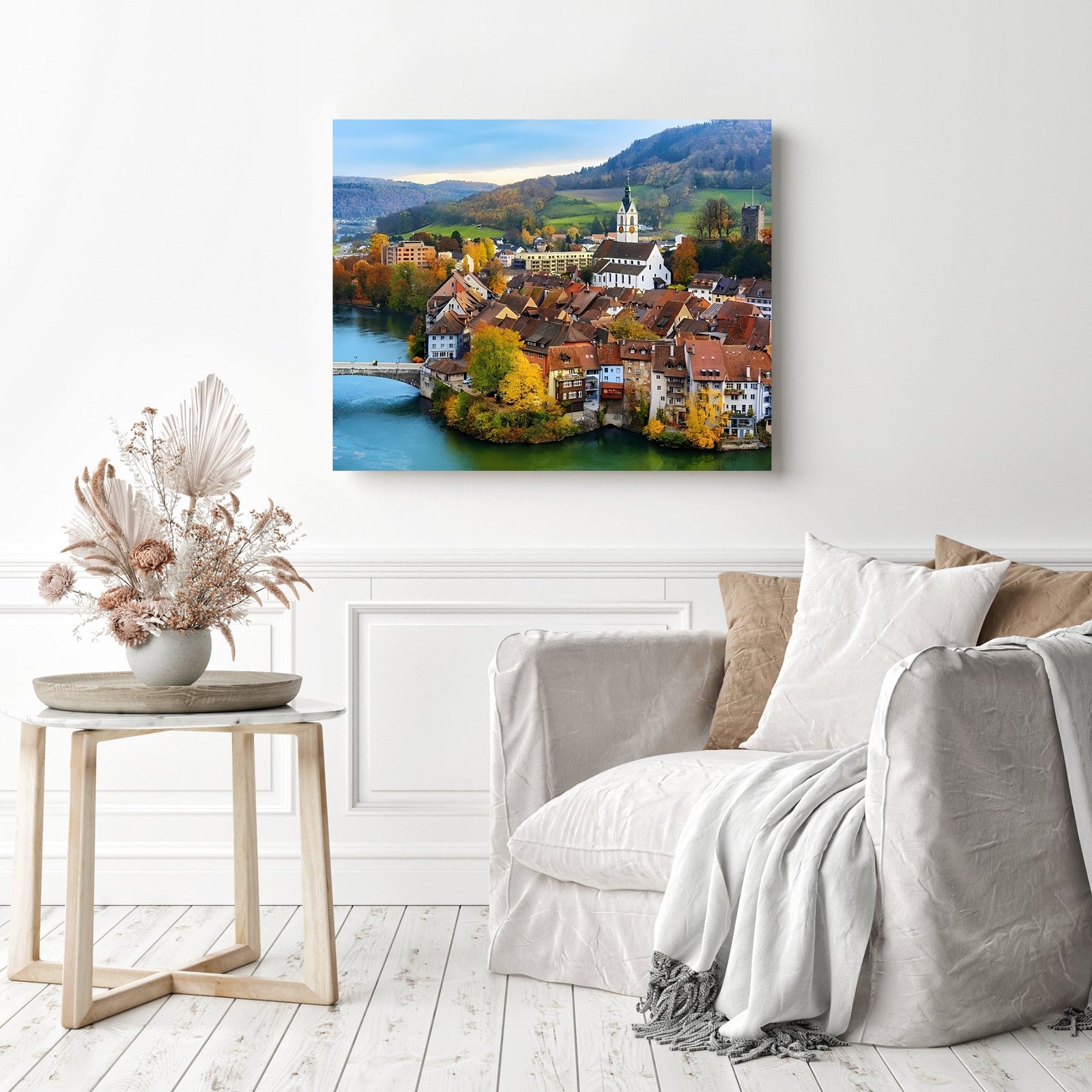 Laufenburg | Diamond Painting Displayed as Home Decor