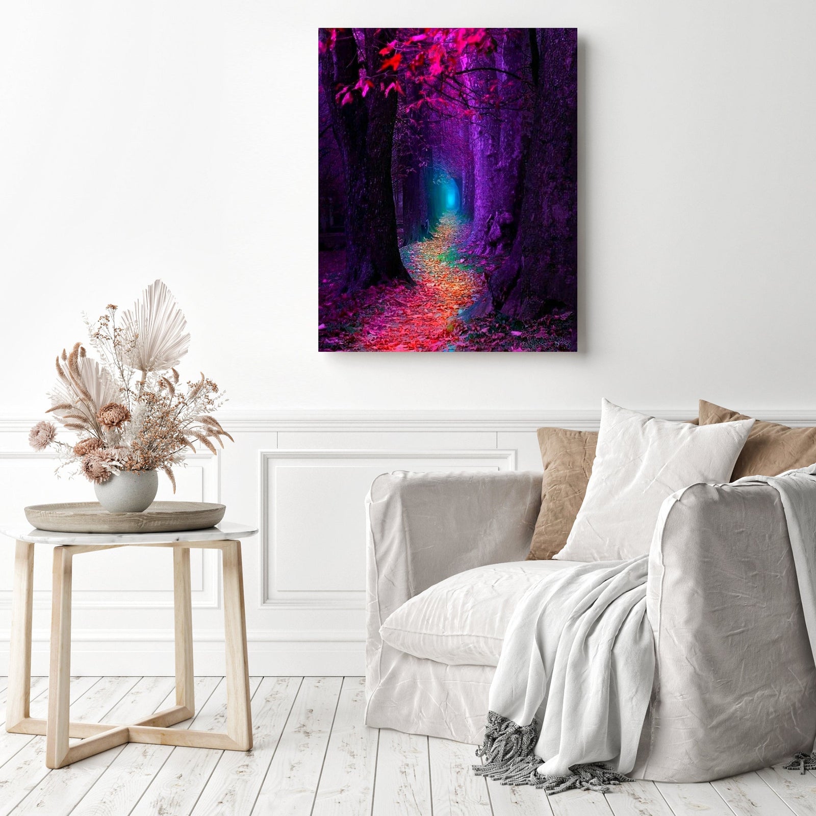 Quiet Forest | Diamond Painting Displayed as Home Decor