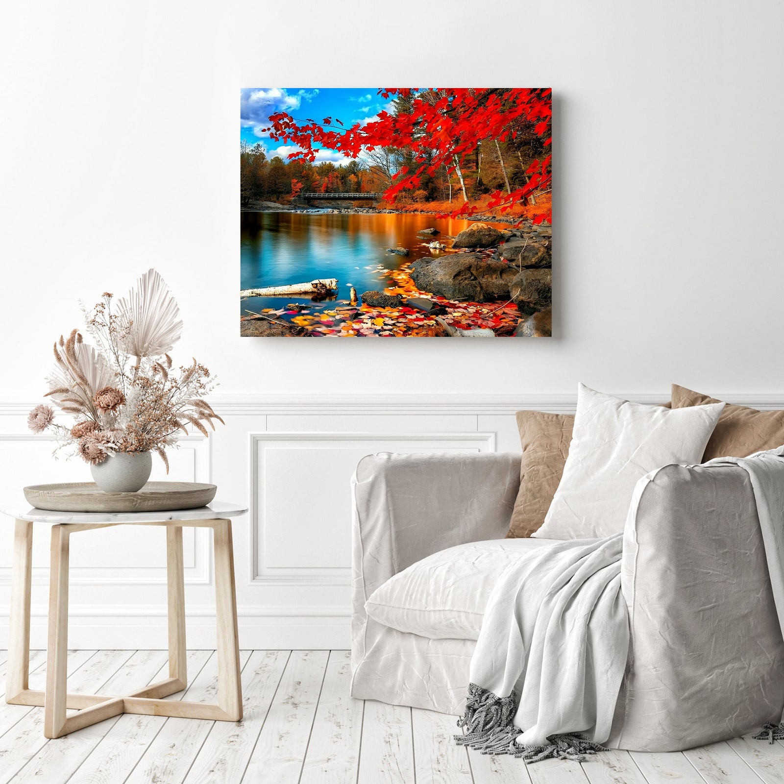 Season of Fall | Diamond Painting Displayed as Home Decor