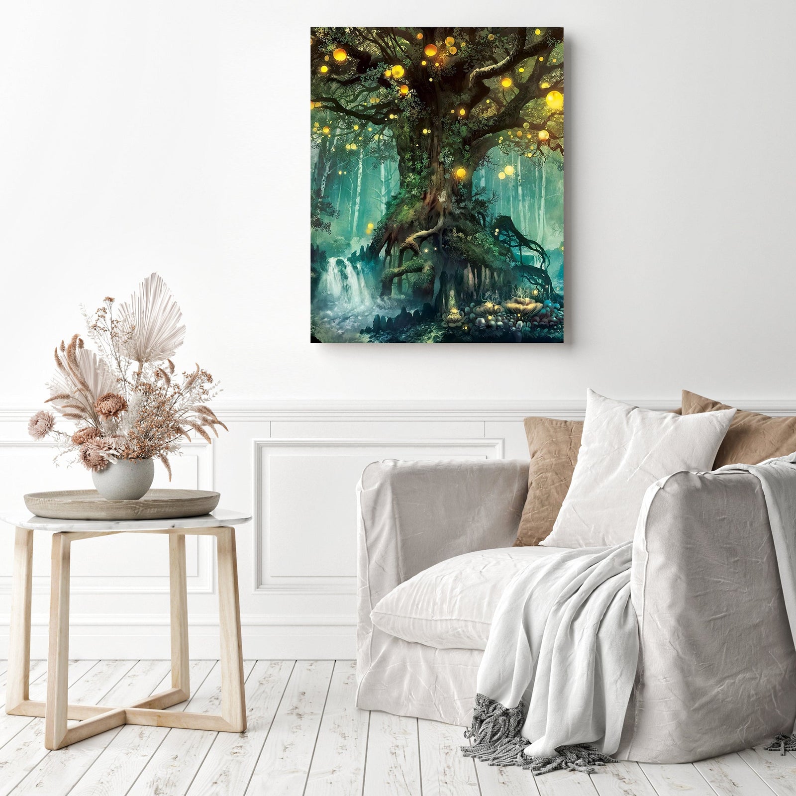 Magic Tree | Diamond Painting Displayed as Home Decor