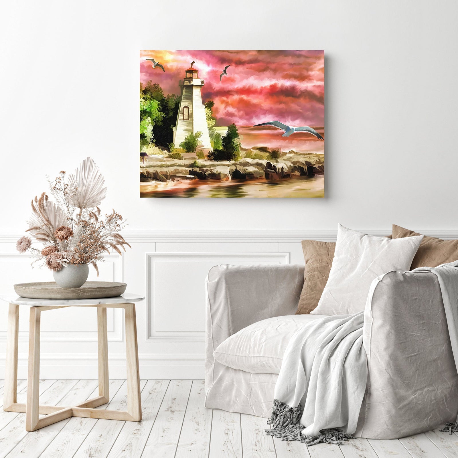 Beacon of Hope | Diamond Painting Displayed as Home Decor