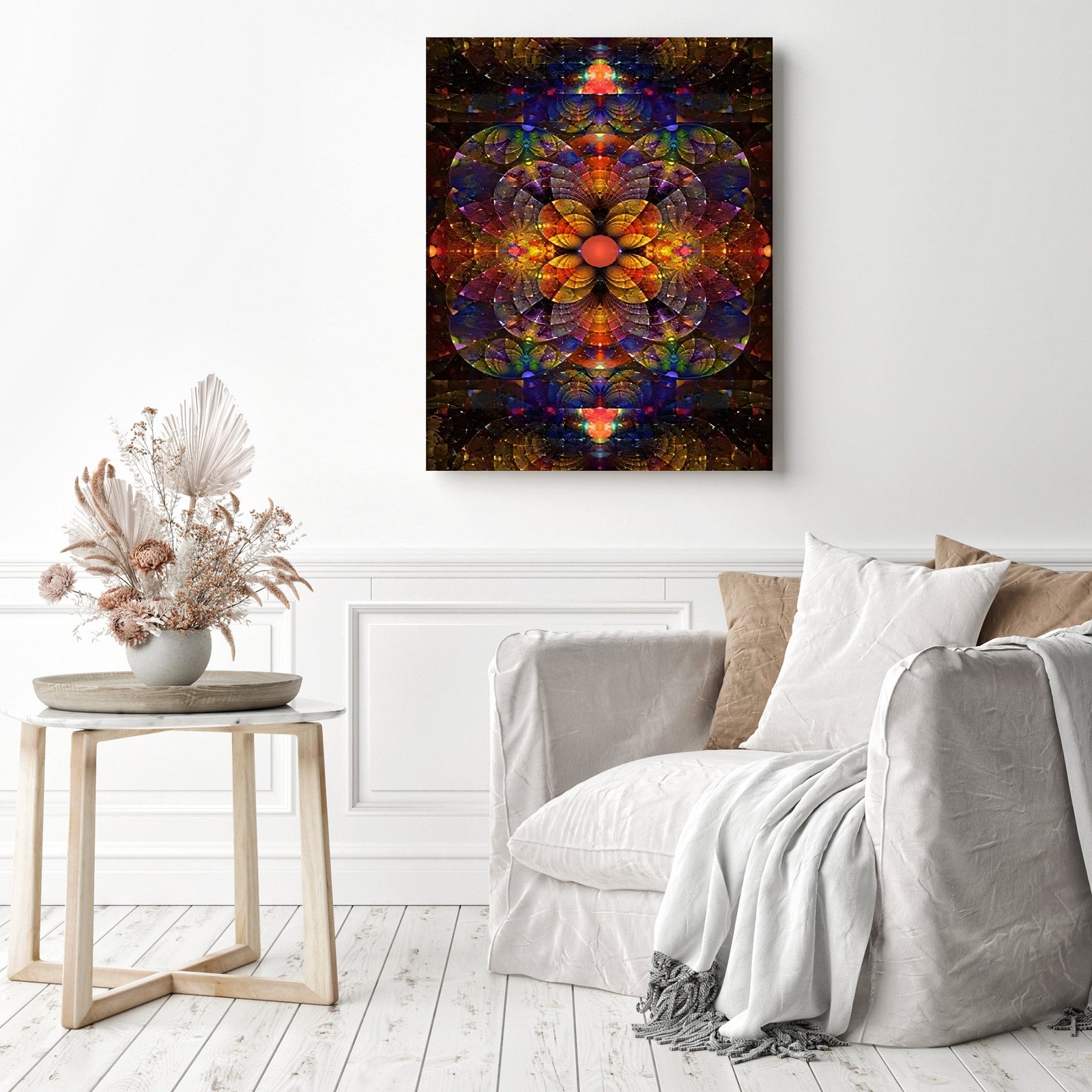 Mandalas Magic | Diamond Painting Displayed as Home Decor