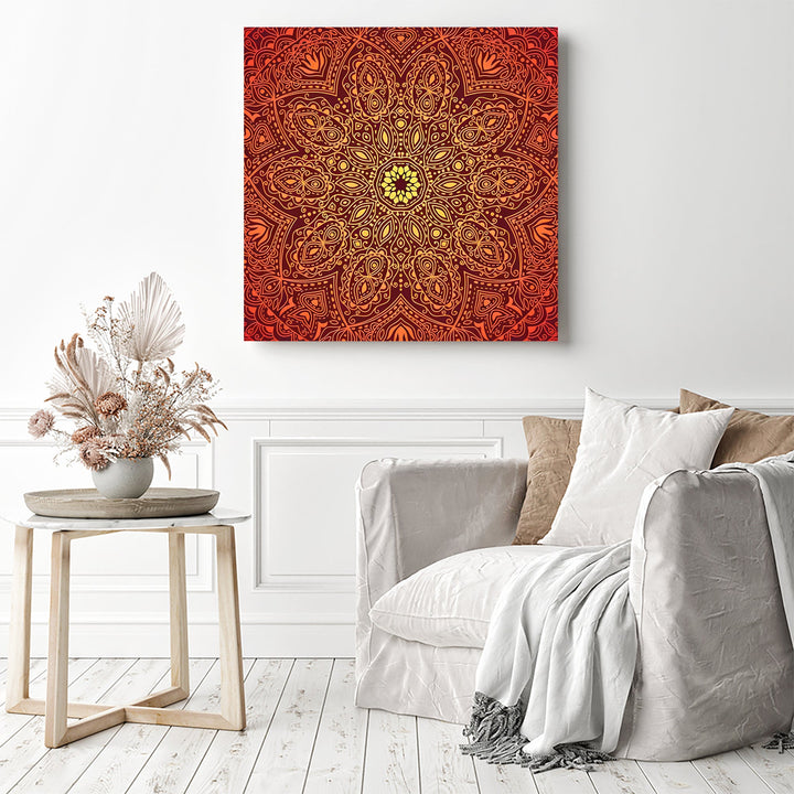Orange Gradient Mandala | Diamond Painting