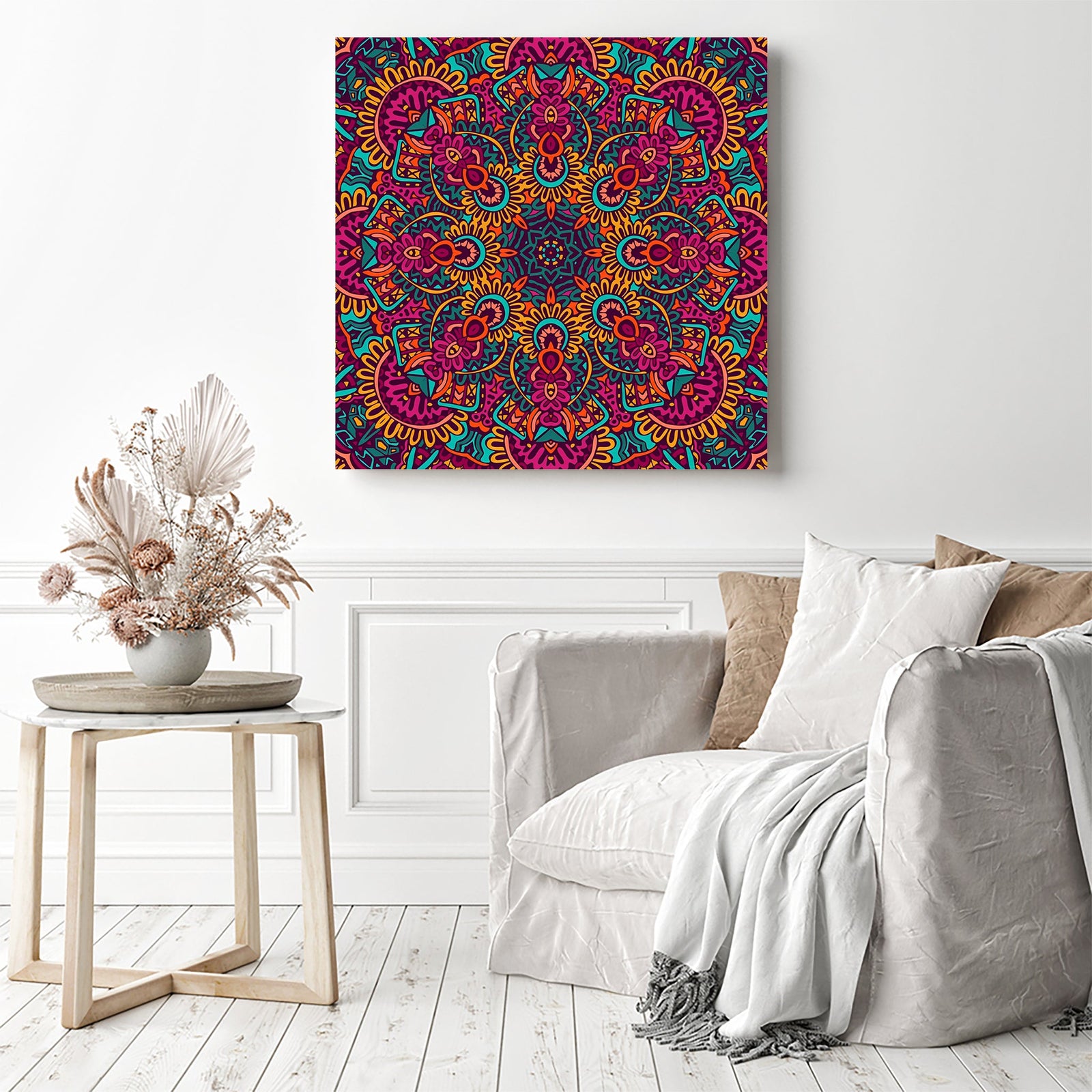 Sacred Mandalas | Diamond Painting Displayed as Home Decor