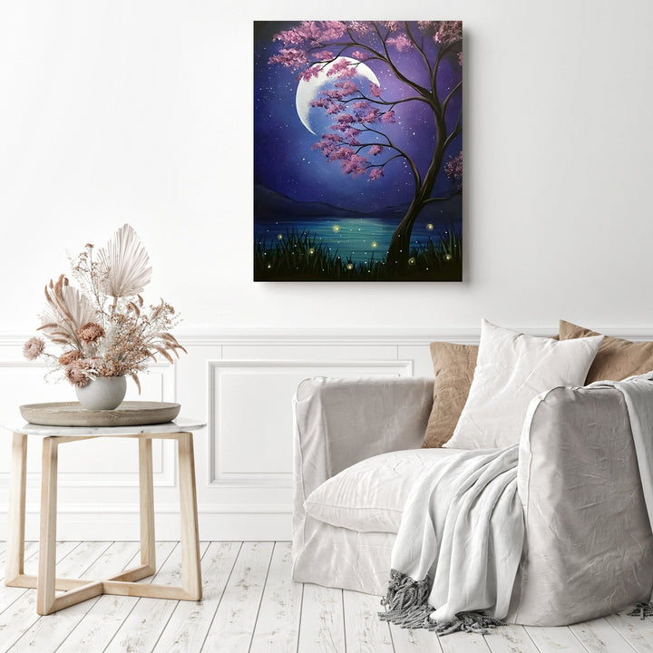 Tree in the moon | Diamond Painting