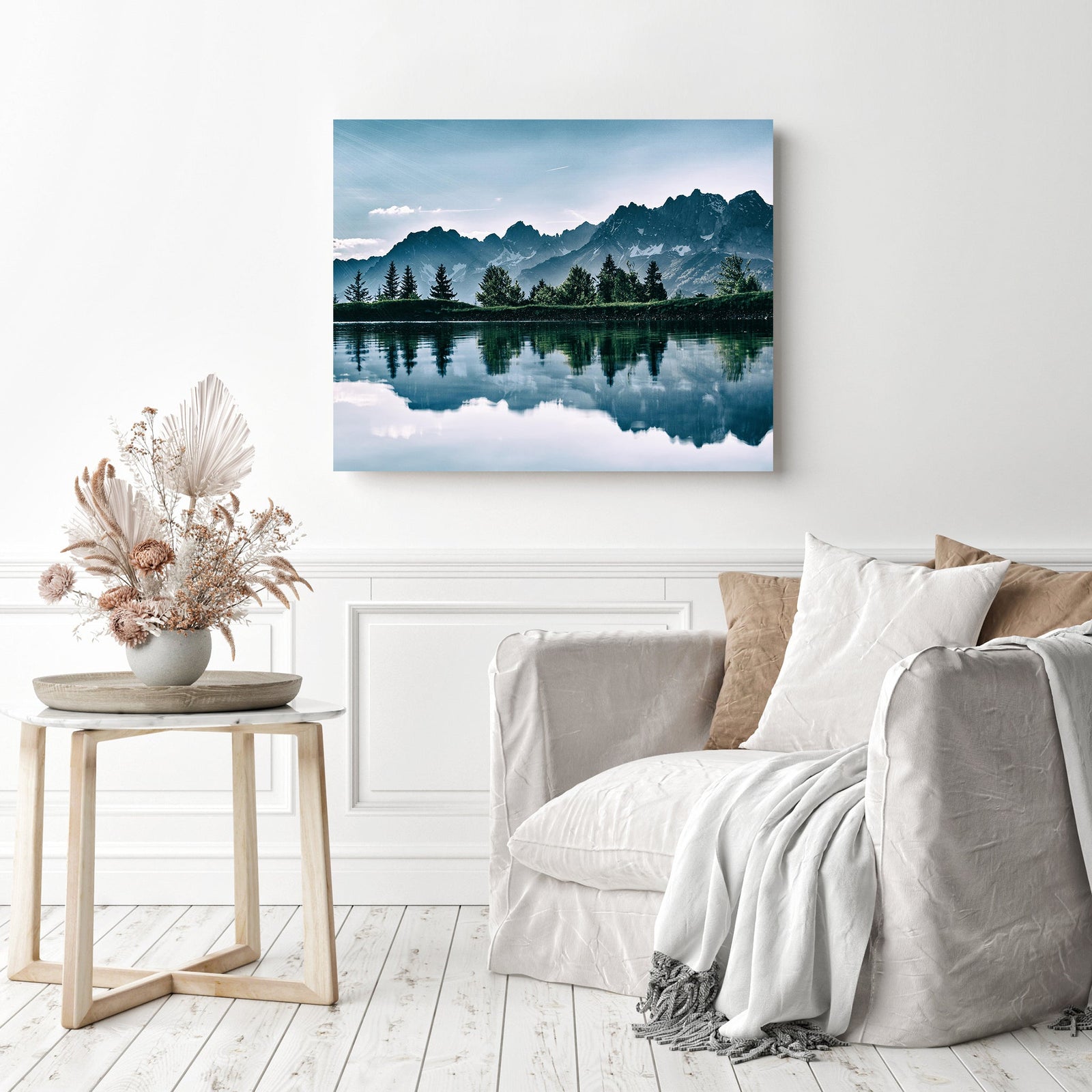 Cold Dawn | Diamond Painting Displayed as Home Decor