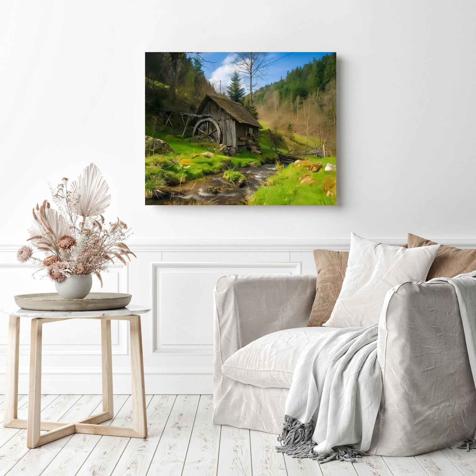 Black Forest | Diamond Painting Displayed as Home Decor