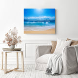 Ocean Blue | Diamond Painting Displayed as Home Decor