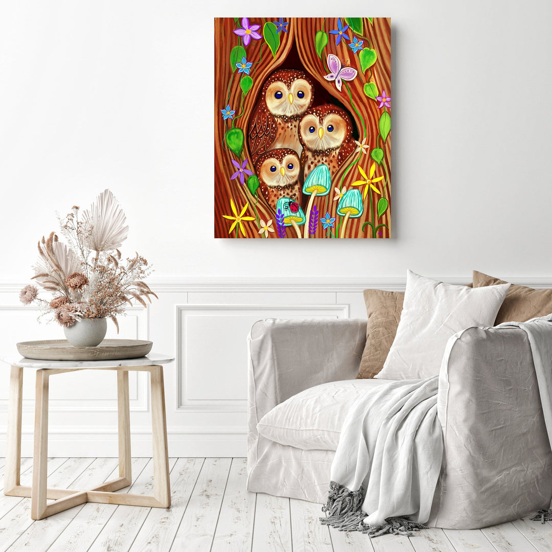 Owl Family Tree | Diamond Painting