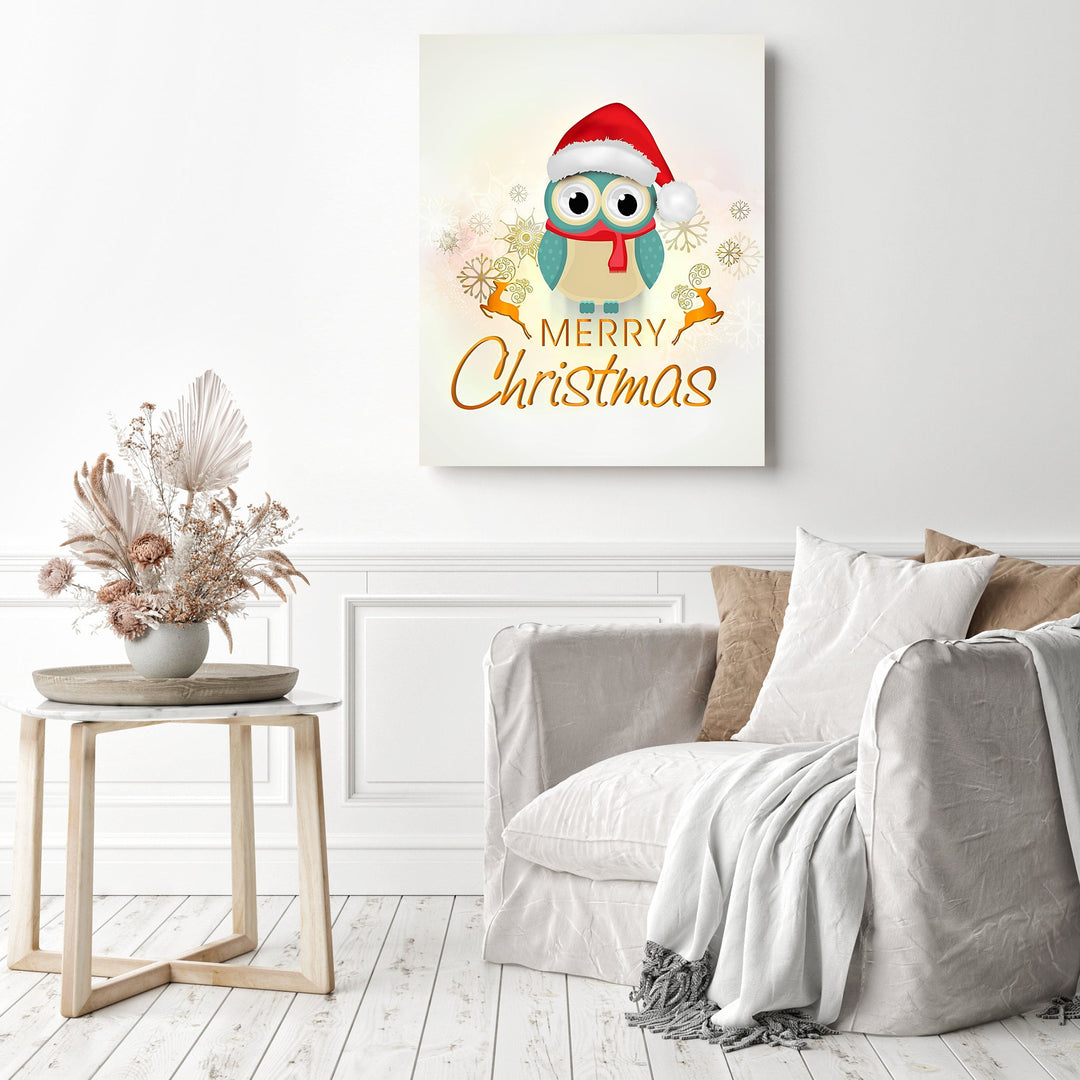 Merry Christmas Owl | Diamond Painting
