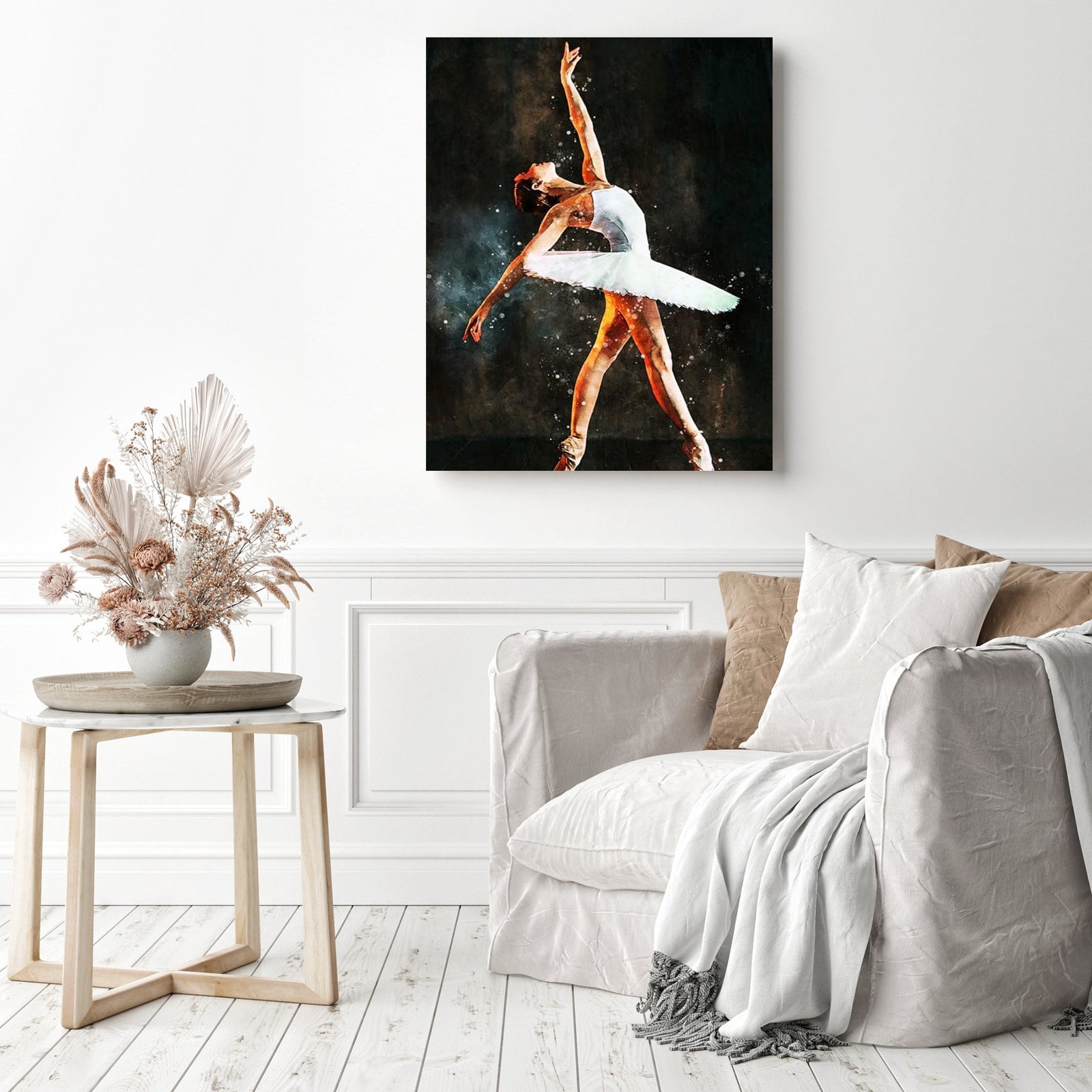 Ballet Dancer 2 | Diamond Painting Displayed as Home Decor