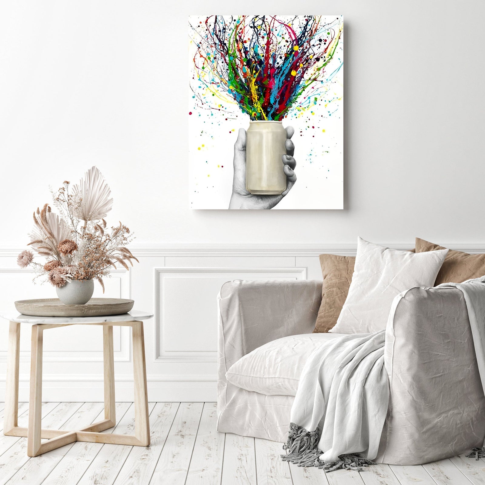 Half Full | Diamond Painting Displayed as Home Decor