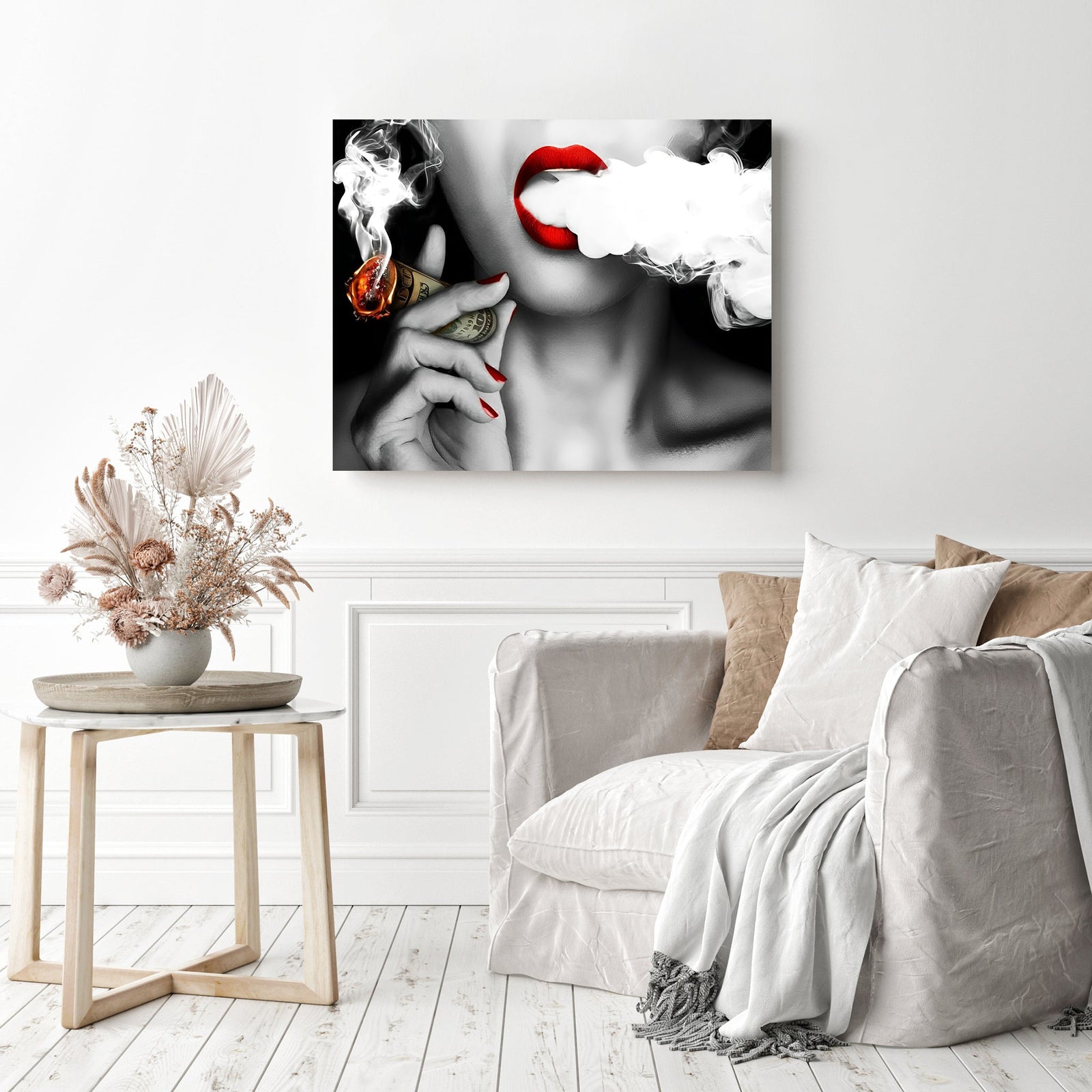 Hustle Never Sleeps | Diamond Painting Displayed as Home Decor