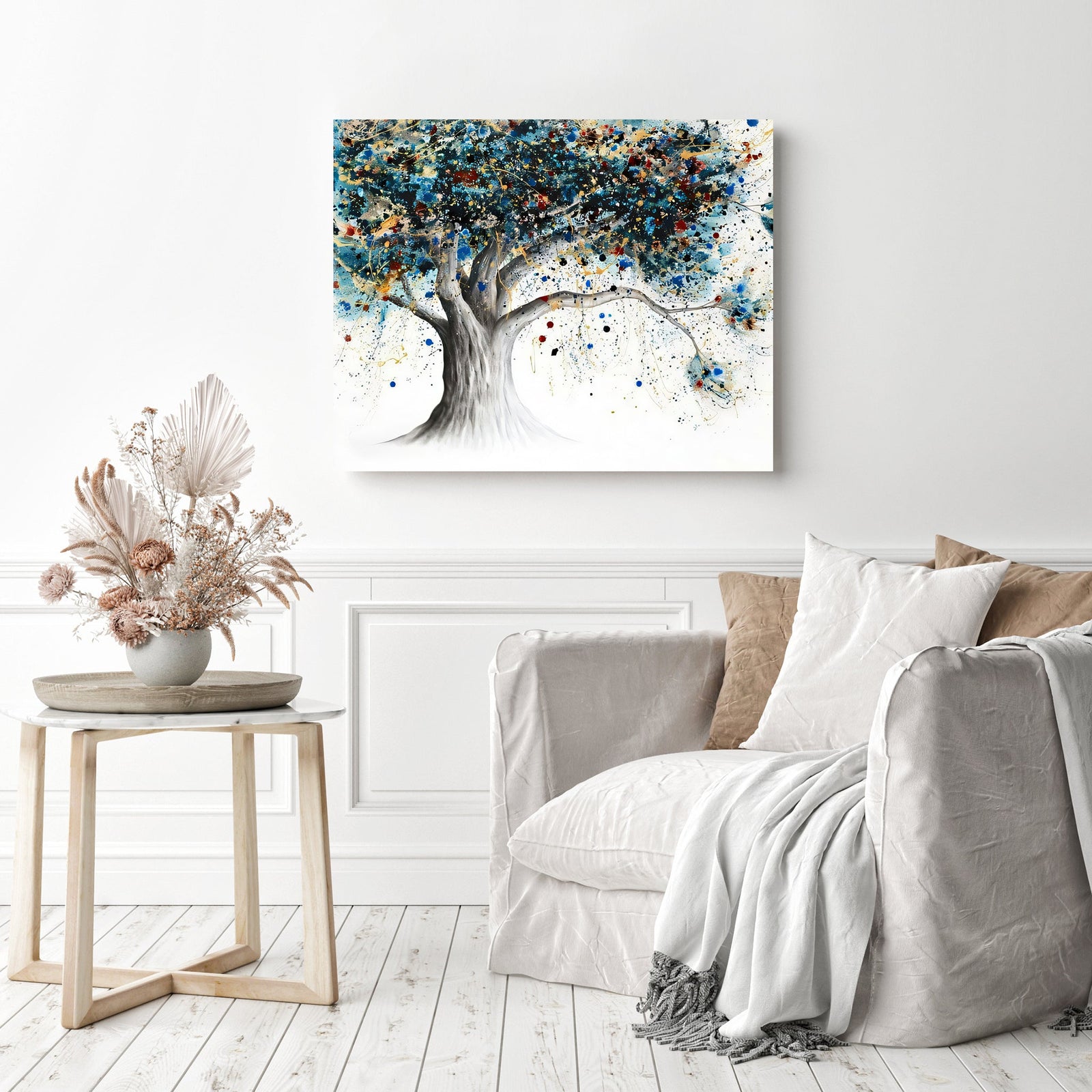 The Midnight Potion Tree | Diamond Painting Displayed as Home Decor