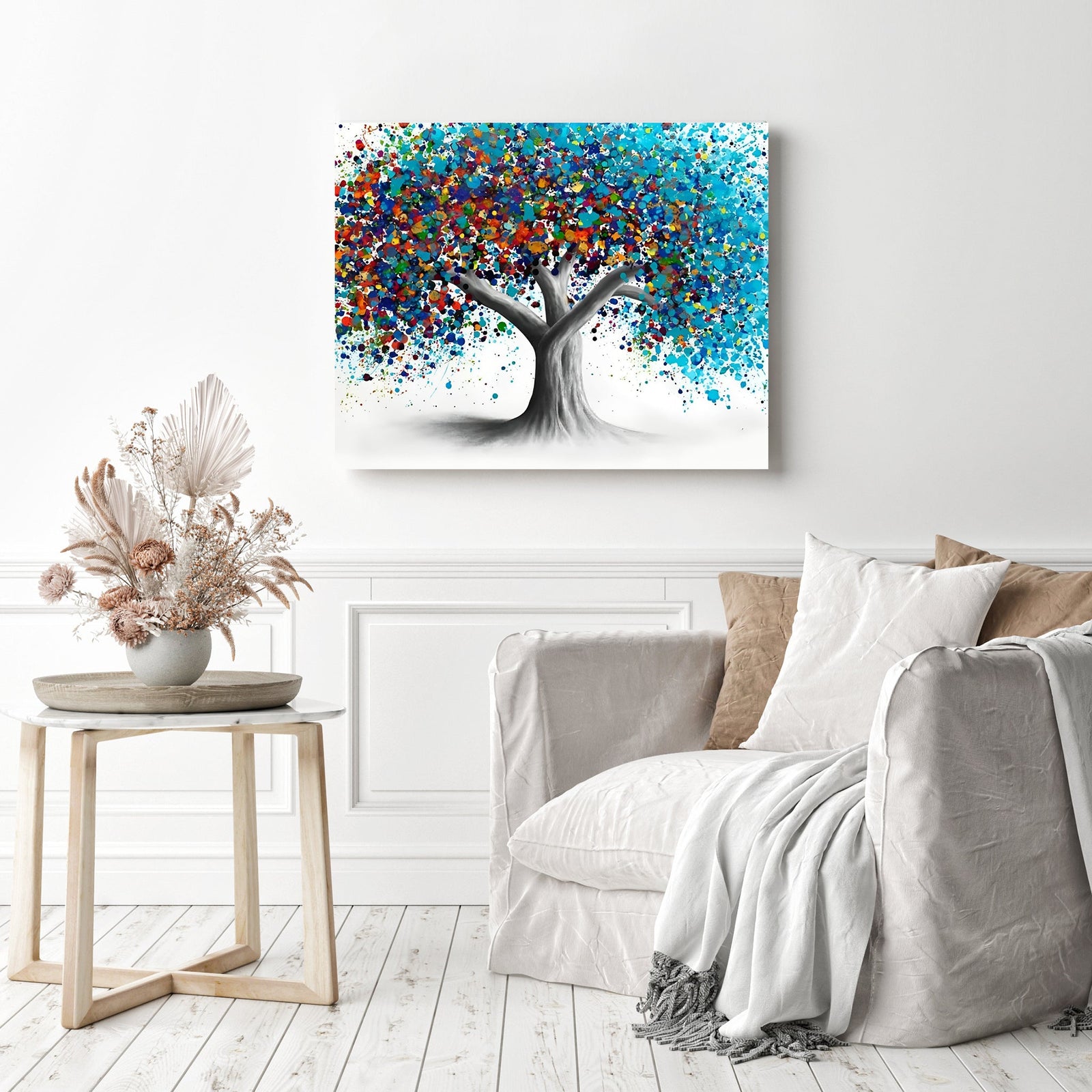 Tree of Optimism | Diamond Painting Displayed as Home Decor