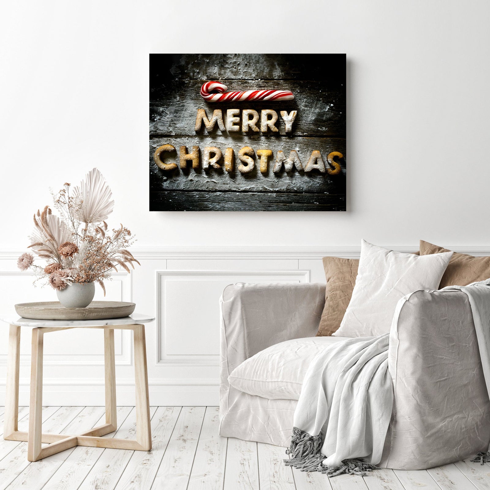 Merry Christmas Cookies | Diamond Painting Displayed as Home Decor