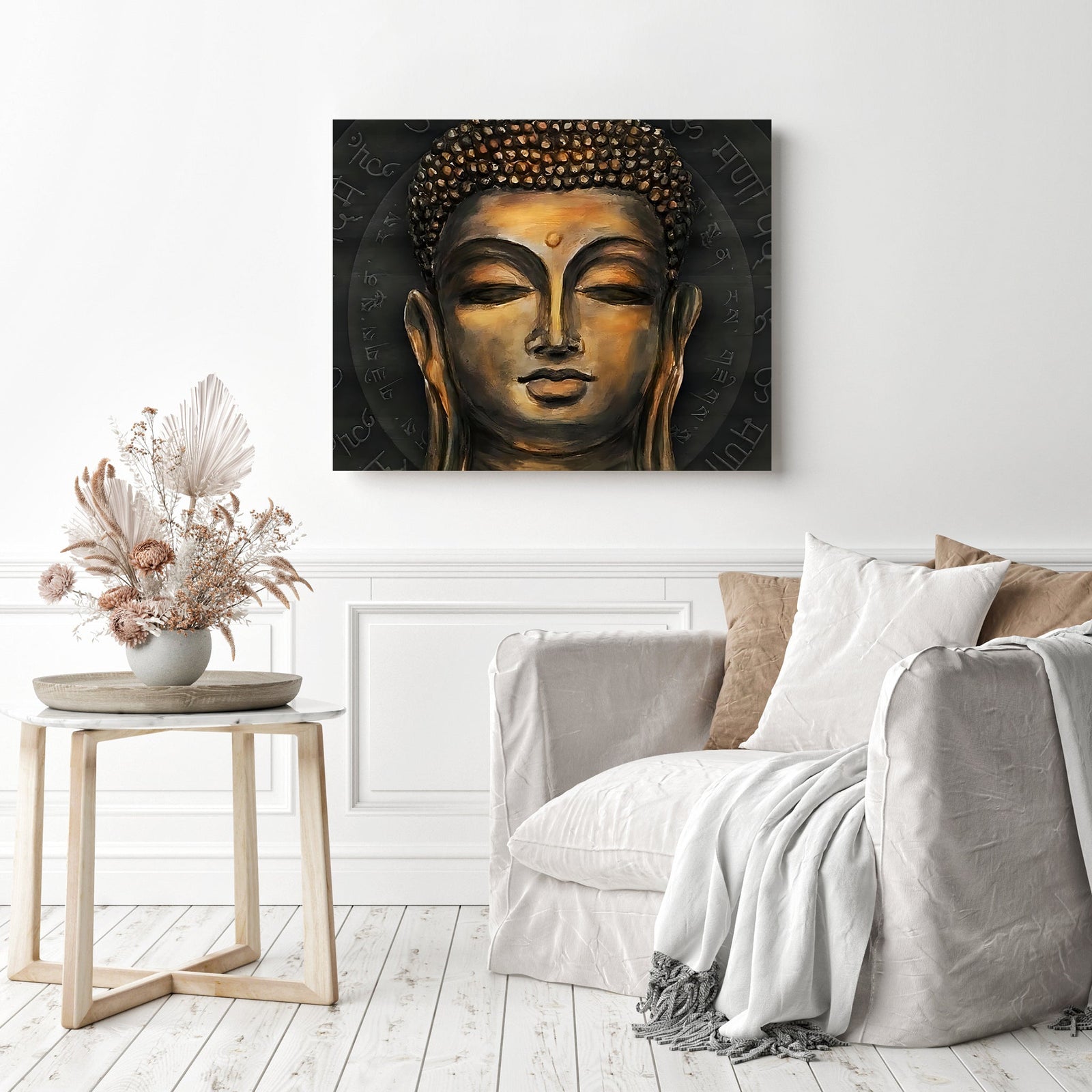 Traditional Buddha | Diamond Painting Displayed as Home Decor