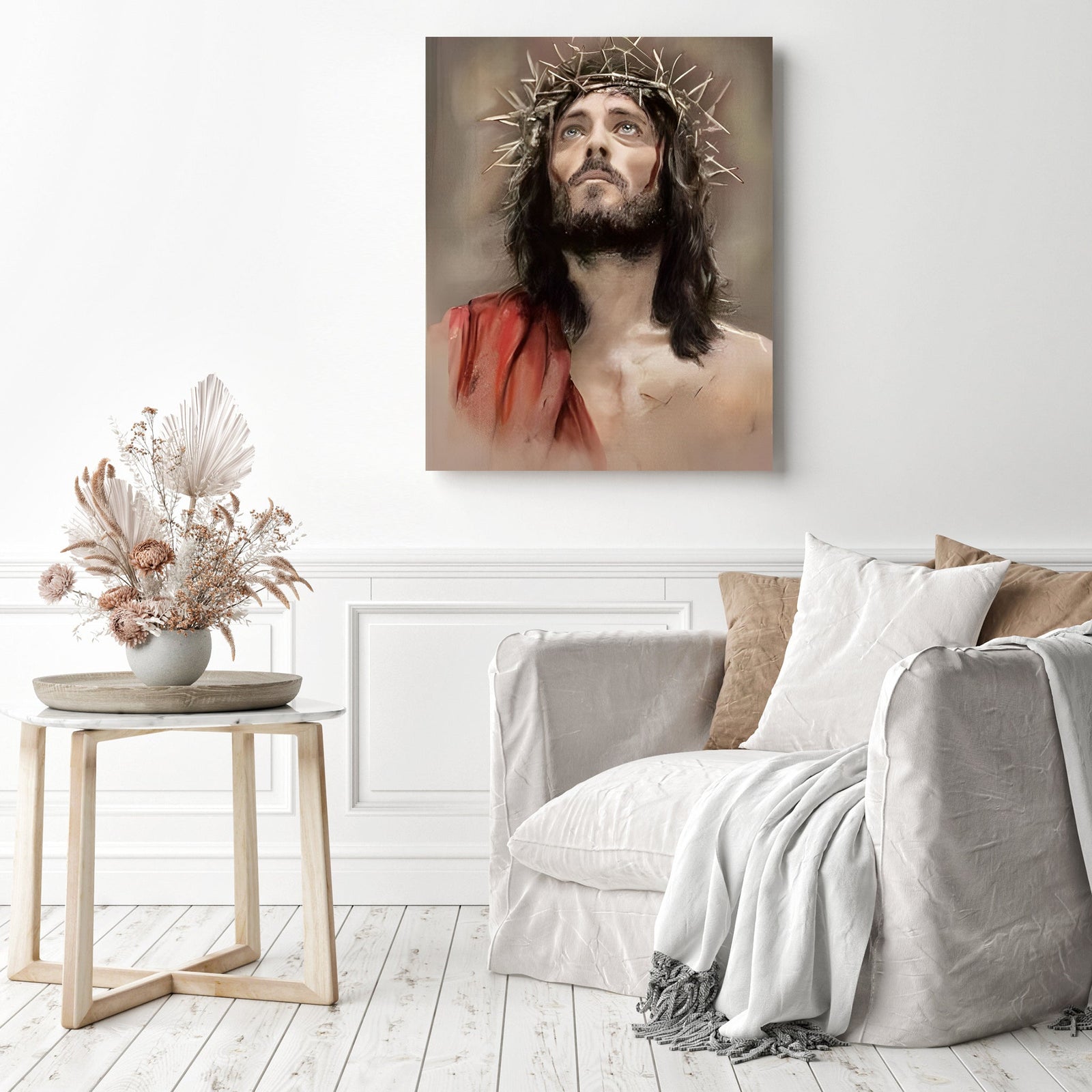 Christ | Diamond Painting Displayed as Home Decor