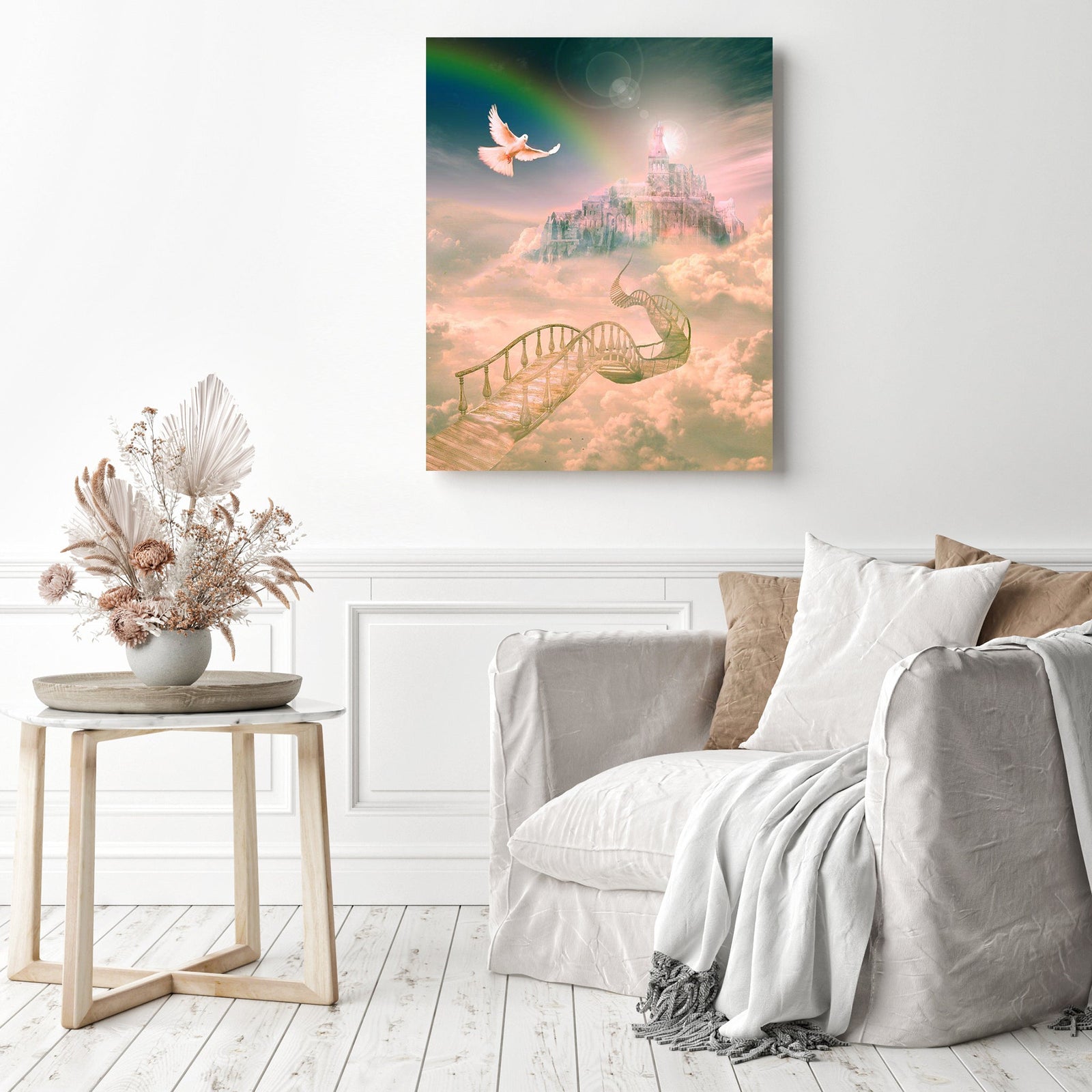 Heaven's Bridge | Diamond Painting Displayed as Home Decor