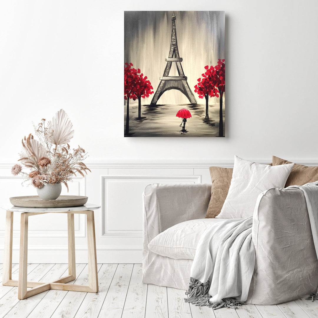 Tree and Eiffel Tower | Diamond Painting