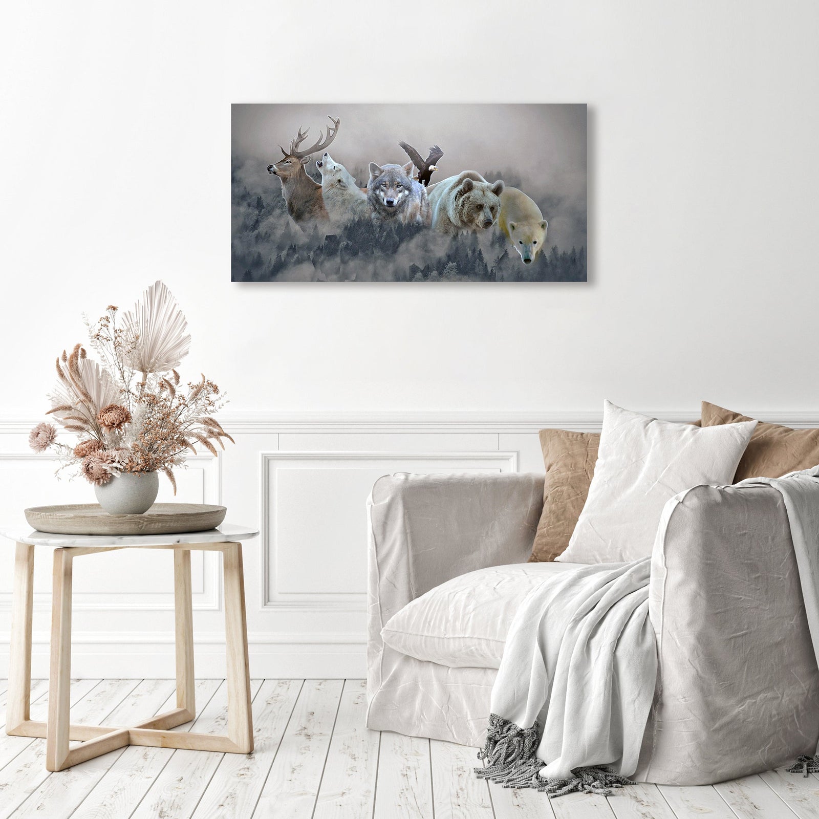 Bunch of Mammals | Diamond Painting Displayed as Home Decor