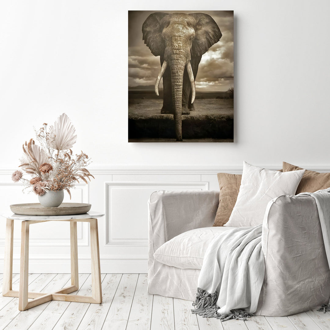 Elephant by the Watering Hole | Diamond Painting