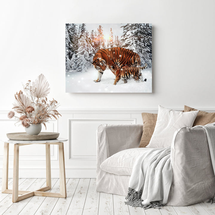 Tigers in Snow | Diamond Painting