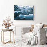 Winter Reflection | Diamond Painting Displayed as Home Decor