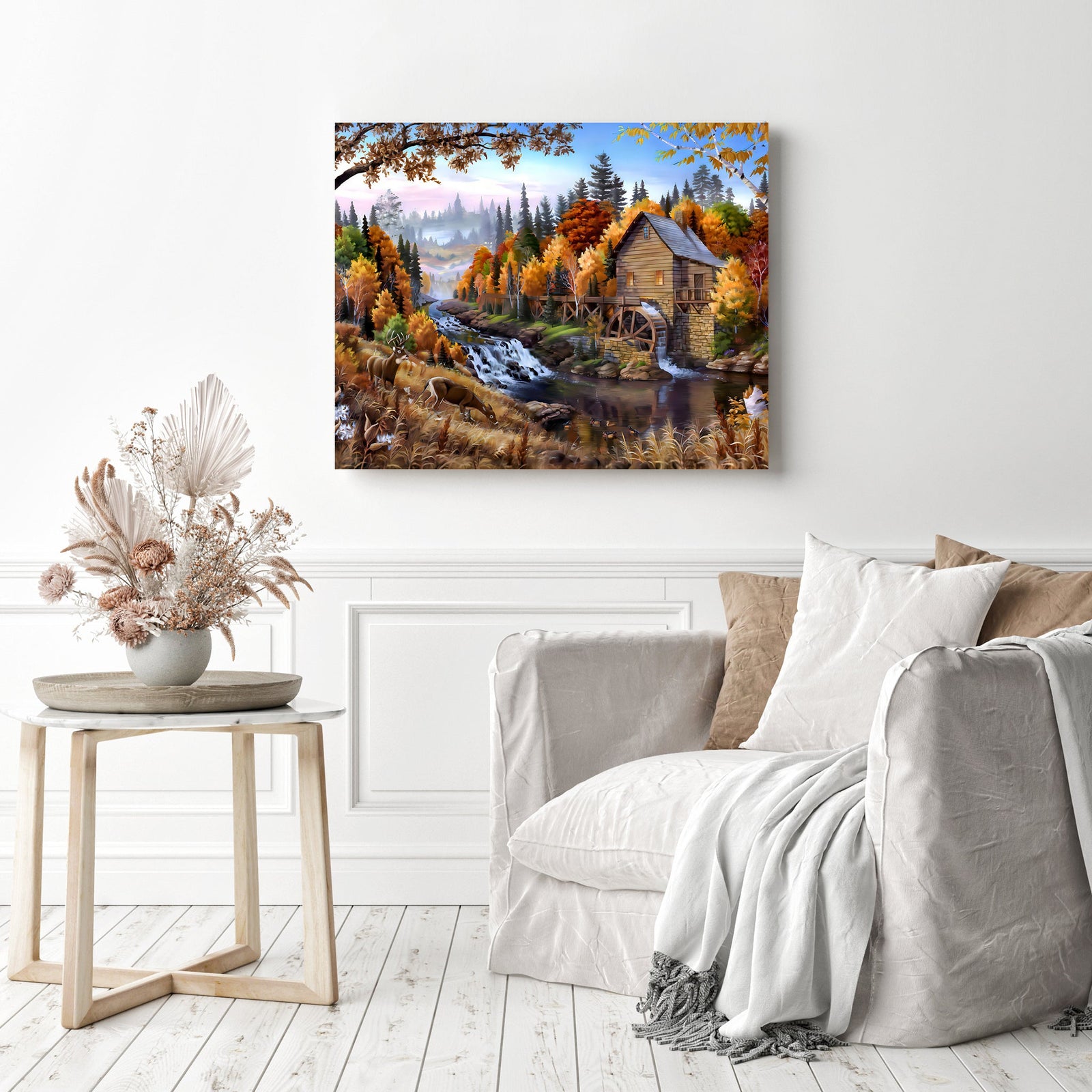 Cottage | Diamond Painting Displayed as Home Decor