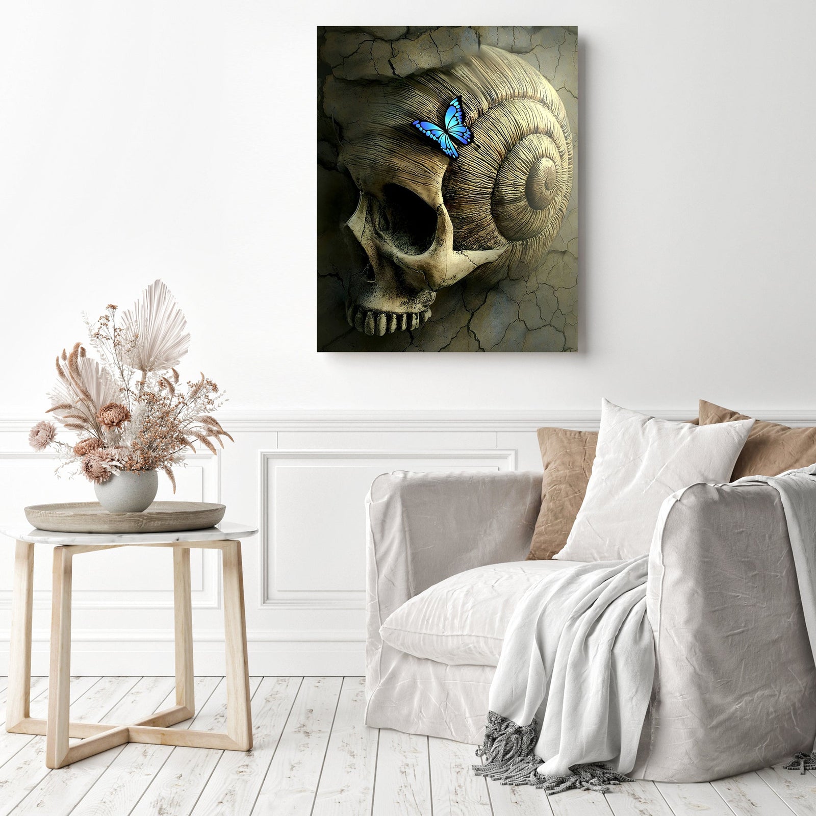 Fossil Bones | Diamond Painting Displayed as Home Decor